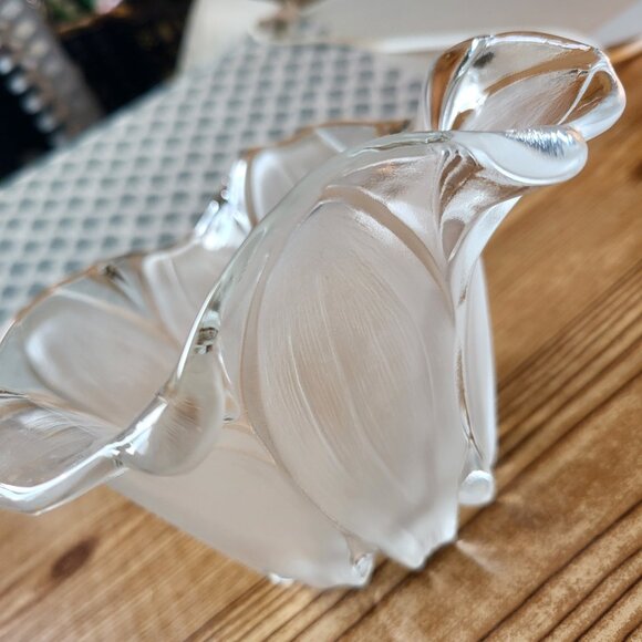 Vintage Walther Glas Frosted Glass Flower Bowl Susanna Satiniert design - Picture 8 of 16